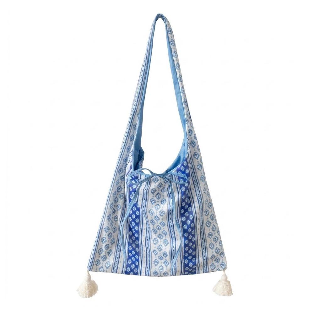 

Creative Ethnic Style Canvas Shoulder Bag Multicolor Large Capacity Crossbody Bag Versatile Photo Props Tote Bag Shopping