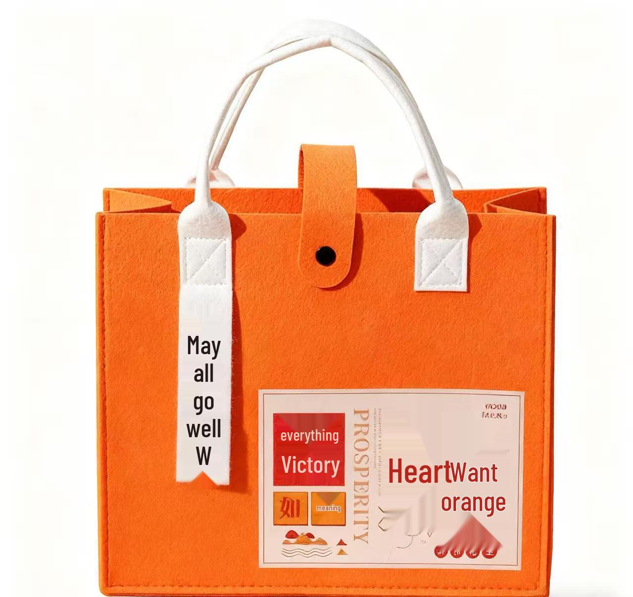 Felt Gift Bag Set: Practical Souvenir & Holiday Employee Birthday Gift