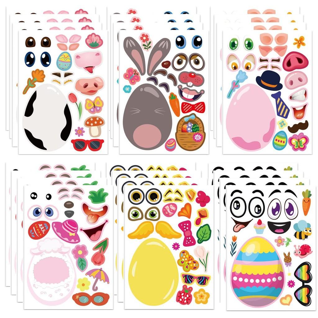 Delightful Xh108 Childrens Easter Stickers Interactive Puzzle Fun Crafting