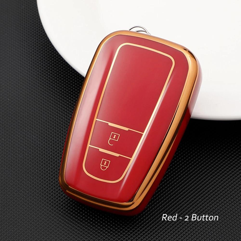 Fashion TPU Car Remote Key Case Cover Shell Fob For Toyota Corolla Prius Camry CHR C-HR RAV4 Altis Land Cruiser Prado Keyless