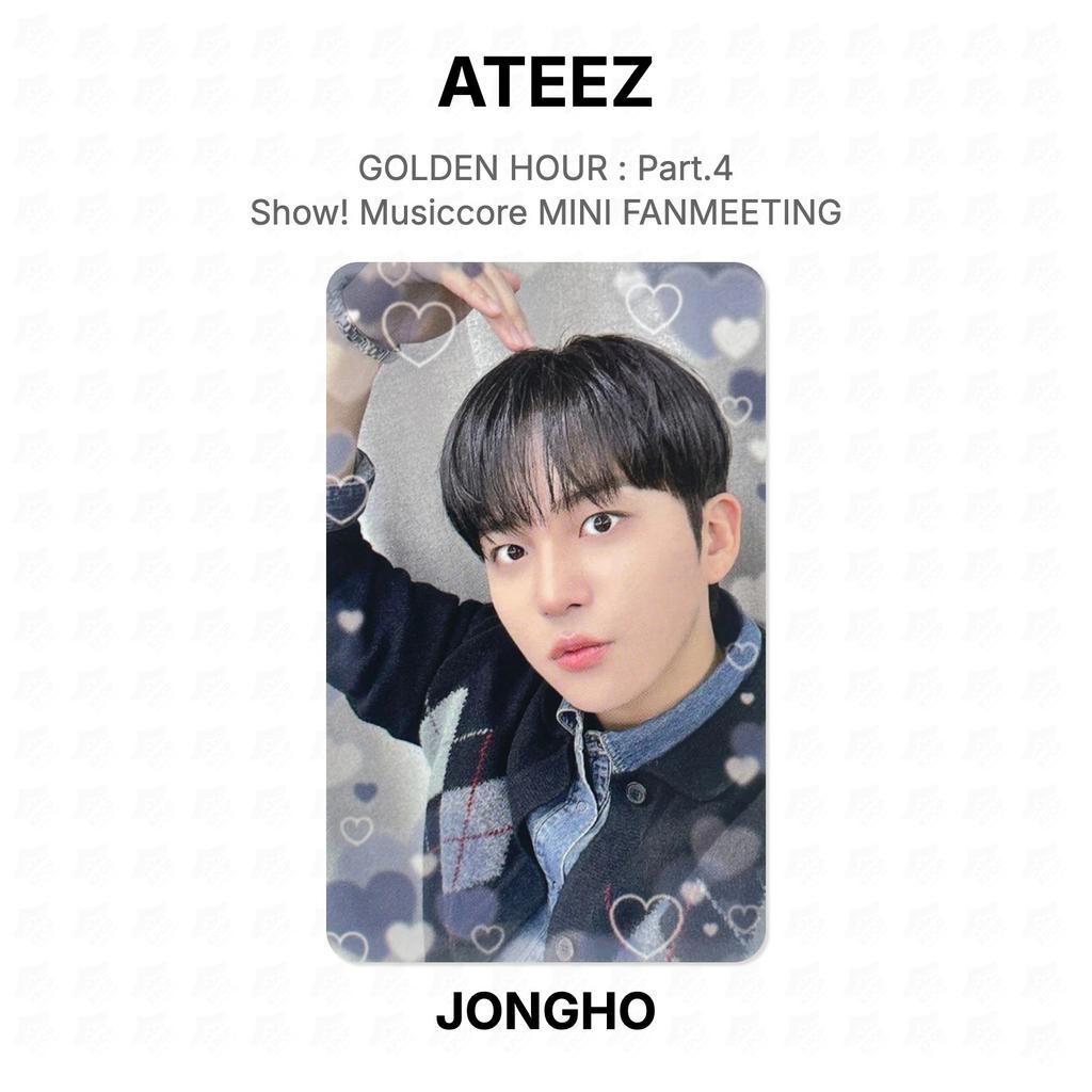 ATEEZ ORA D'ORO : Parte 4 Mostra! Musiccore MINI FANMEETING Fotocarta Ufficiale