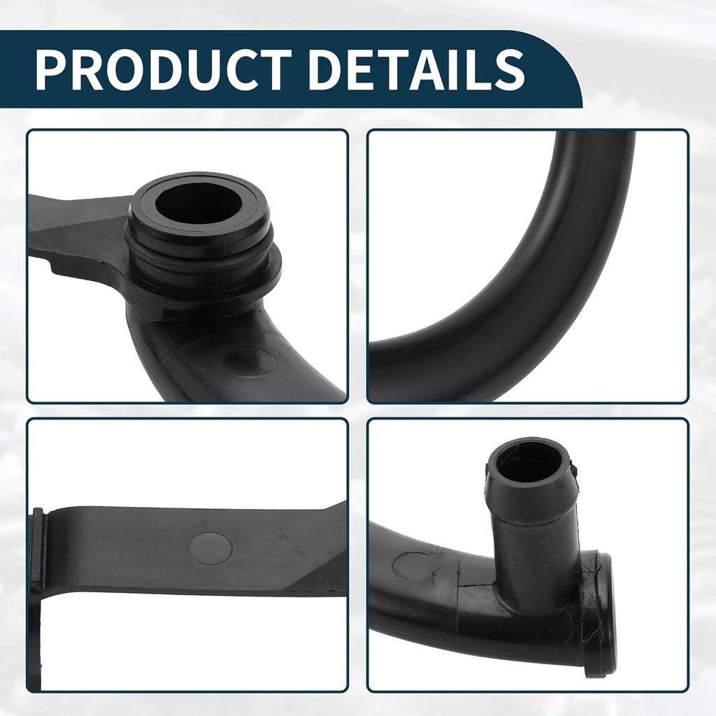 Radiator Coolant Hose for Mercedes-Benz C250 SLK250 2012-2015 Good Sealing No.2712002352 Engine Front Water Pump Cooling Pipe Tube Black 1 Pcs