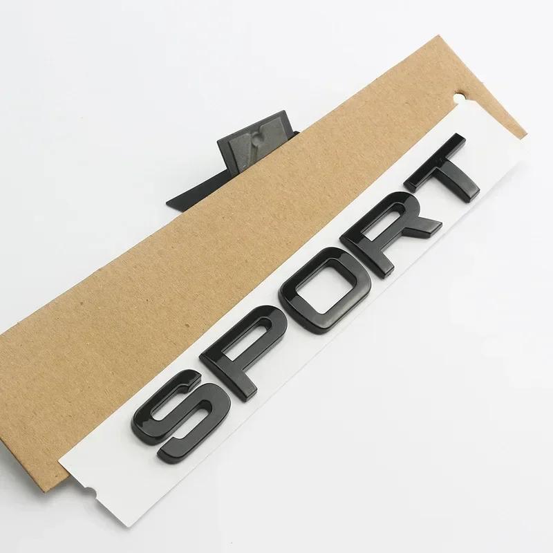 1Pc 3D ABS SPORT Letters Emblem Rear Trunk Badge Sticker for Rover Discovery Evoque L494 L320 Car Styling Accessories