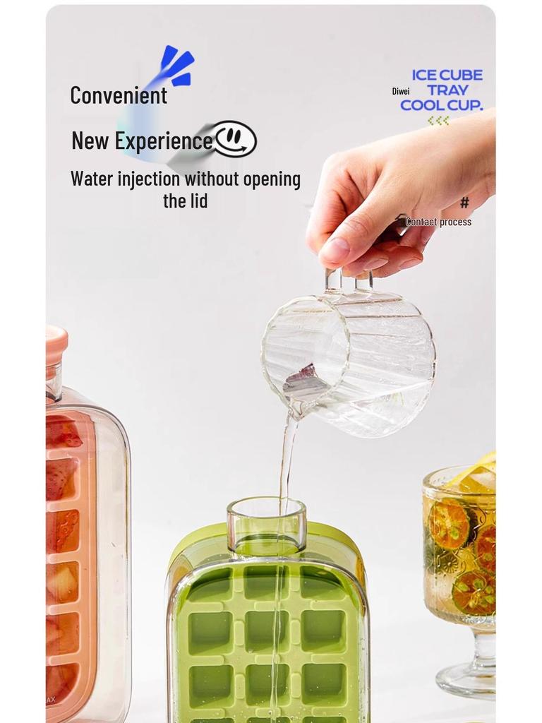 DIY Reusable Ice Cube Tray - Food Grade, Thickened Seal, Press Design for Kettle & Cup.