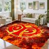 Mainz FC Design Crystal Velvet Rug Soft Decorative Mat for Bedroom Entrance