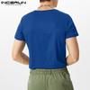 INCERUN Mens Short Sleeve One Piece Leotard Rompers Bodysuit Pajamas