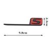 New ABS S Badge Car Rear Emblem Sticker for Cla45 C63 W212 E63 A45 Gla45 Styling Accessories