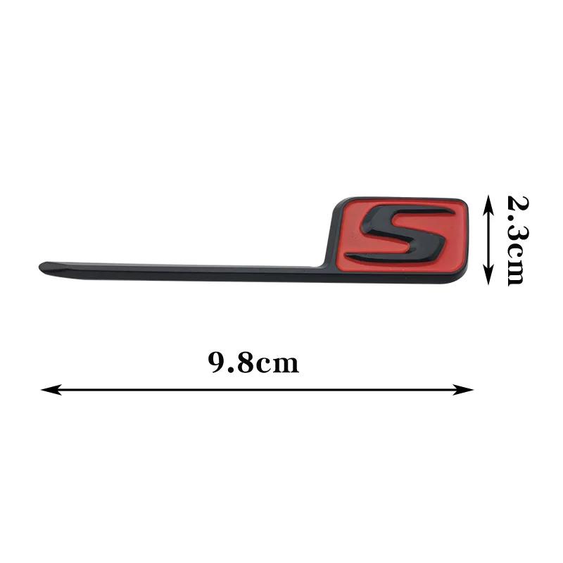 New ABS S Badge Car Rear Emblem Sticker for Cla45 C63 W212 E63 A45 Gla45 Styling Accessories