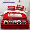 BIGBANG Pattern Bedding,Quilt Set Quilt Cover Pillowcase Home Birthday Gift (1 * Duvet Cover + 2 * Pillowcase, Without Core)