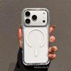 Coque Magnétique Couleur Glace Tendance pour iPhone 17 Pro Max - Haute Transparence, Protection Créative Anti-Chute