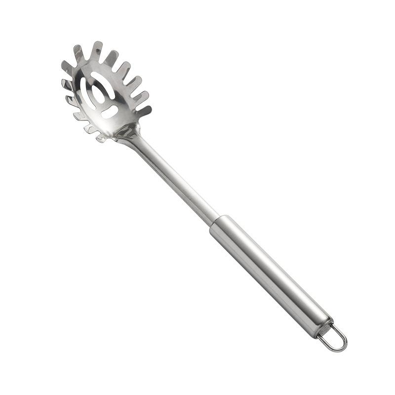 1PC Spoon Multifunctional Pasta Spoon Food Strainers Stainless Steel Spaghetti Server Pasta Colander Ladle Noodle Strainer Tool