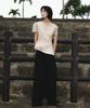 DEHEVE Unbalanced Frill Blouse [Beige]
