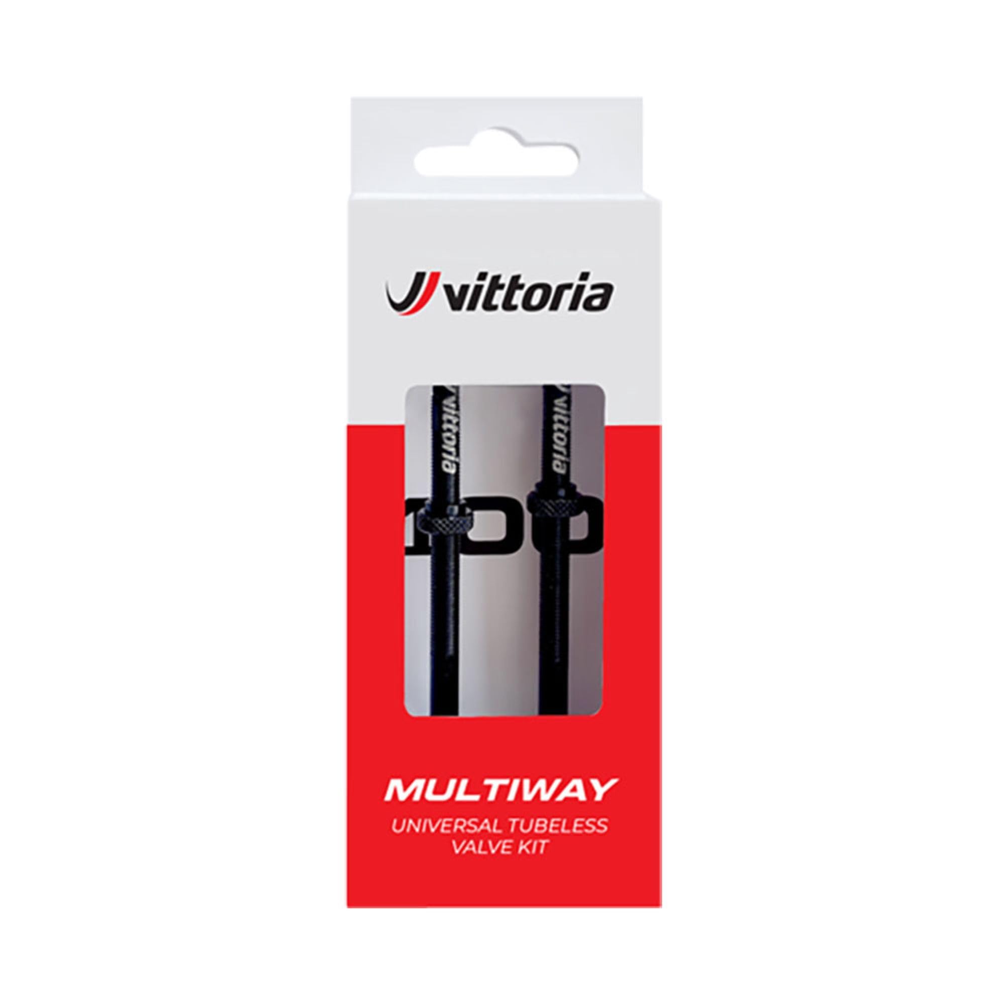 

Vittoria Multiway Tubeless Valve, 80mm, 2-pack чёрный