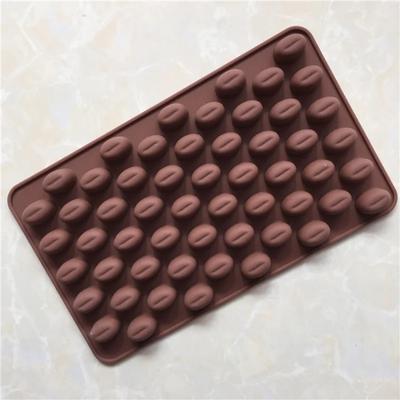 Silikonová forma na čokoládu ve tvaru kávových zrn na želé pudink Podnos na kostky ledu Cukroví Dezert Pečivo Pečivo Cookie Nástroje na zdobení