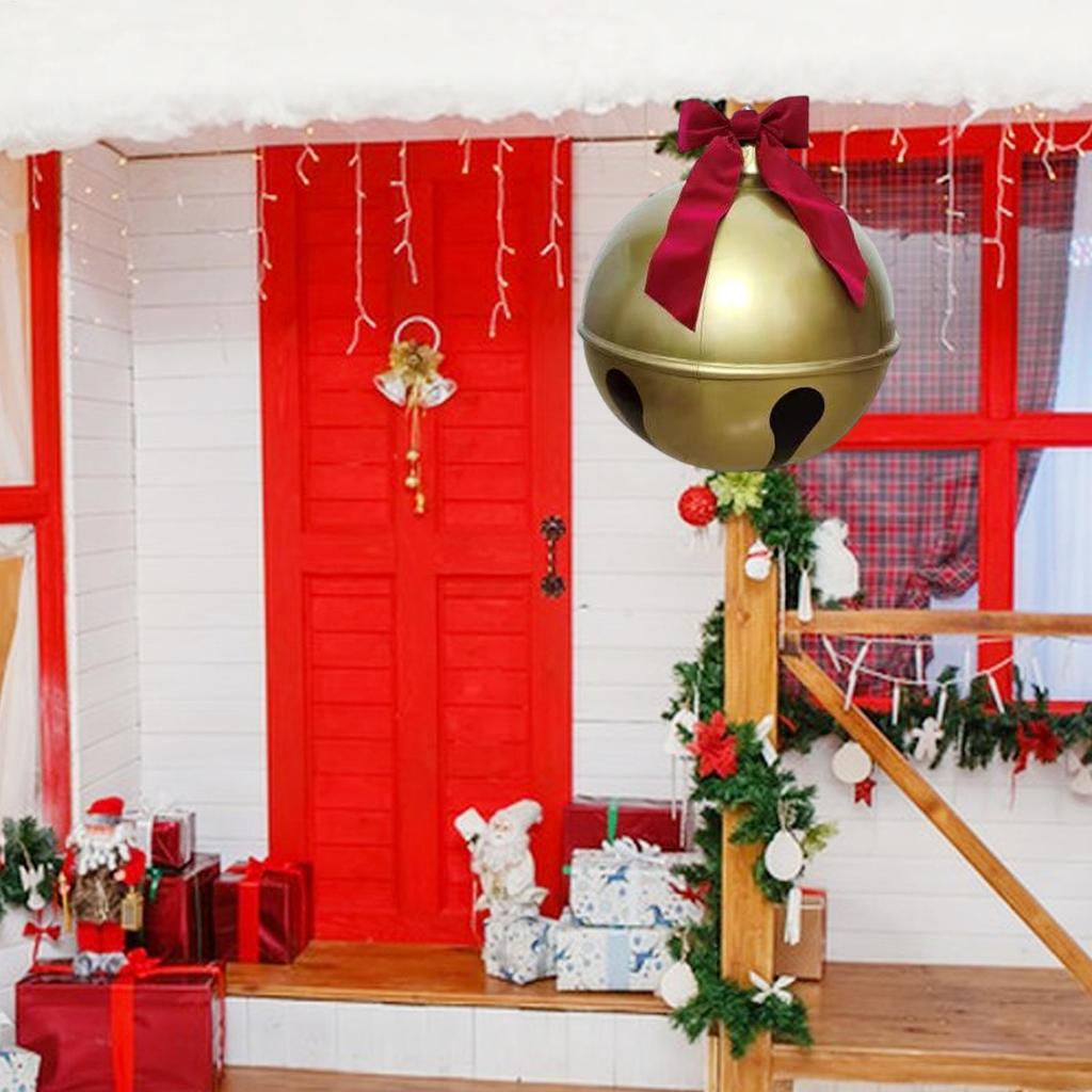 Inflatable Christmas Ball 23.6inch 17.72 inche Giant Bell Inflatable Ball Fun Inflatable Yard Christmas Balloon Pendant