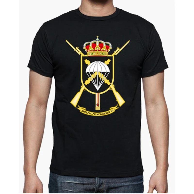 Paratrooper Almogávares VI Brigada Paracaidista Española TShirt 100 Cotton ONeck Short Sleeve Summer Casual Mens Tshirt