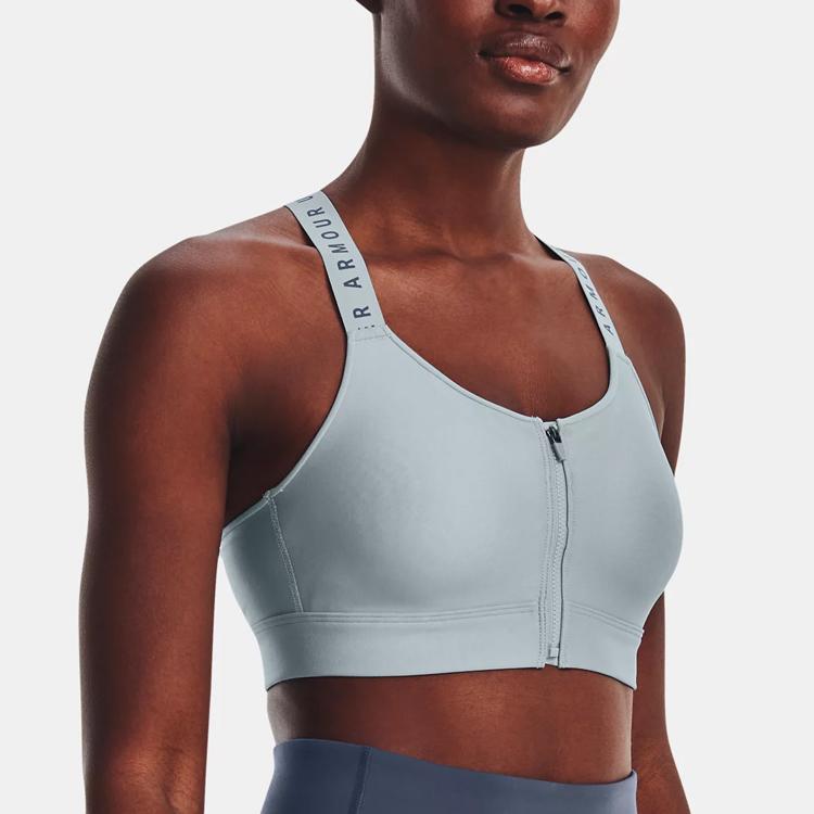 Under Armour Infinity U-Shaped High-Intensity Sports Bra With Logo Print Women Sports Bra Harbor-Blue 1373860-465