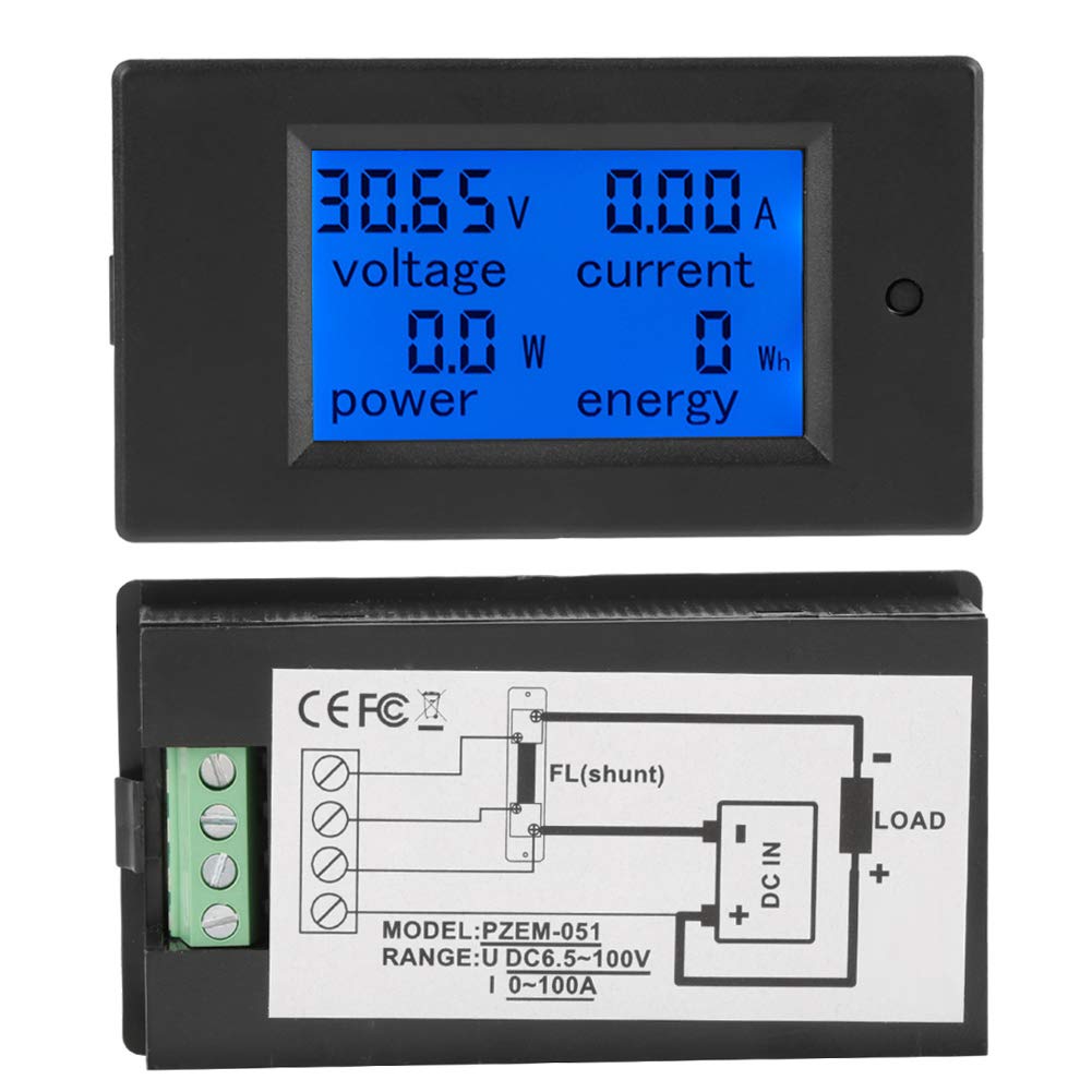 20A 100A AC 80-260V DC 6.5-100V Digital LED Display Voltmeter Ammeter Wattmeter Power Energy Meter 12V 24V 110V 220V Volt Tester