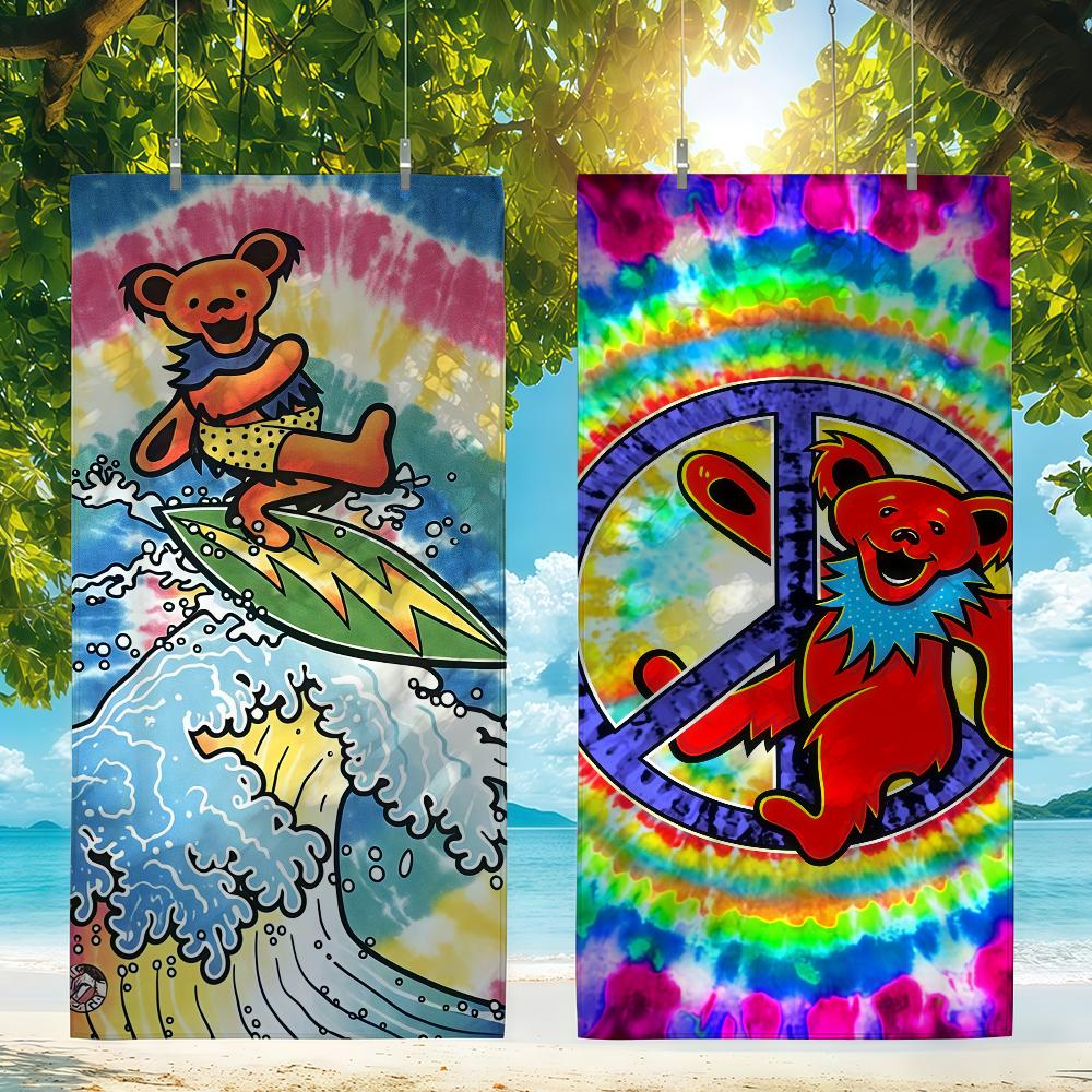 Rock Band G-Grateful Dead Handtuch Strandtuch Reise Leicht Hautfreundlich Für Pool Strand Camping Kreuzfahrt Sommer