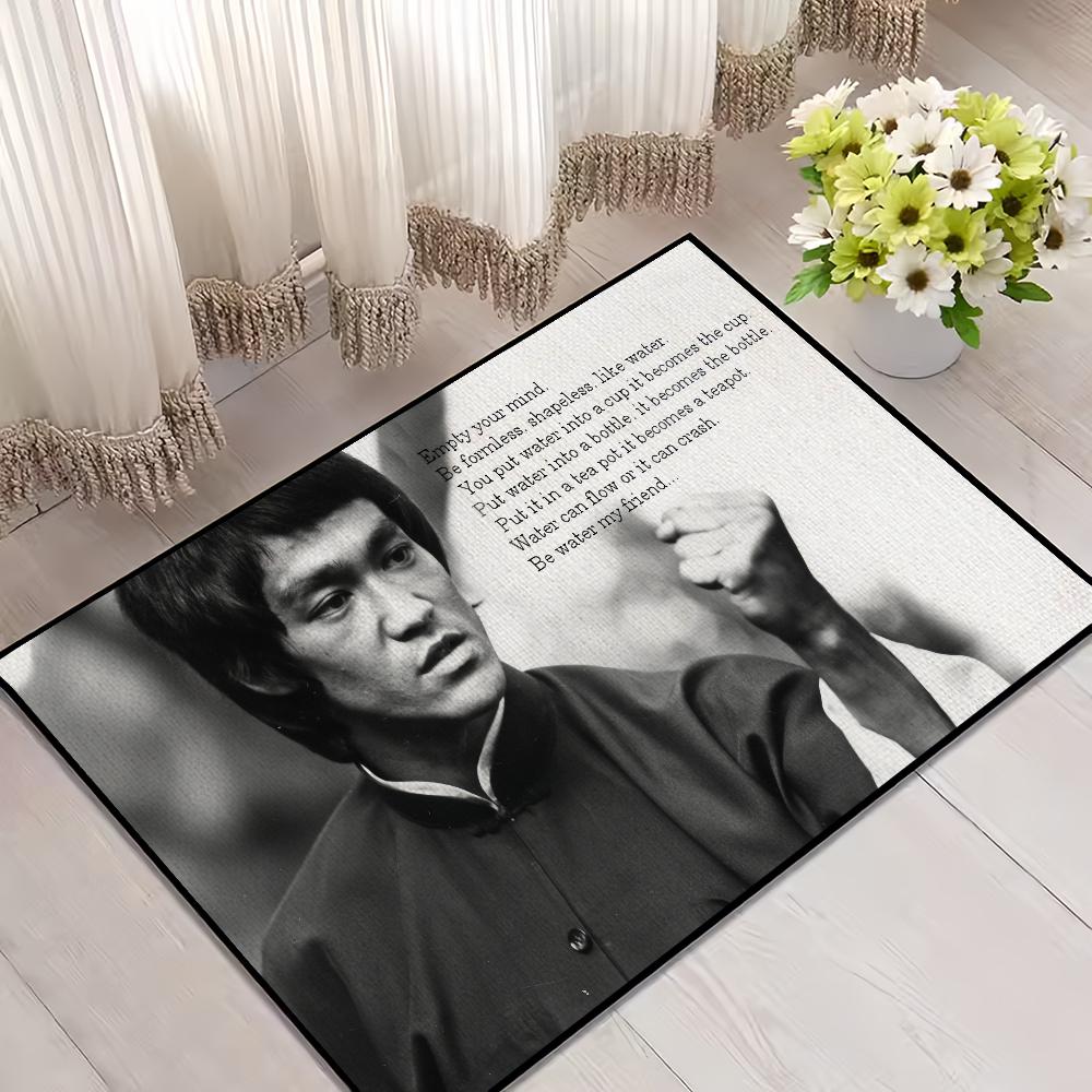 

Кунг-фу Б-Брюс Л-Ли Коврик для двери для украшения спальни Кухонный ковер для ванной Домашний Супервпитывающий коврик для ног Противоскользящий SJR40x60CM