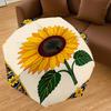 1pc Sunflower Pattern Automatic Open/Close Umbrella with Windproof, 8-Rib Sturdy Canopy, Durable Ribs, Fashionable Design1220A