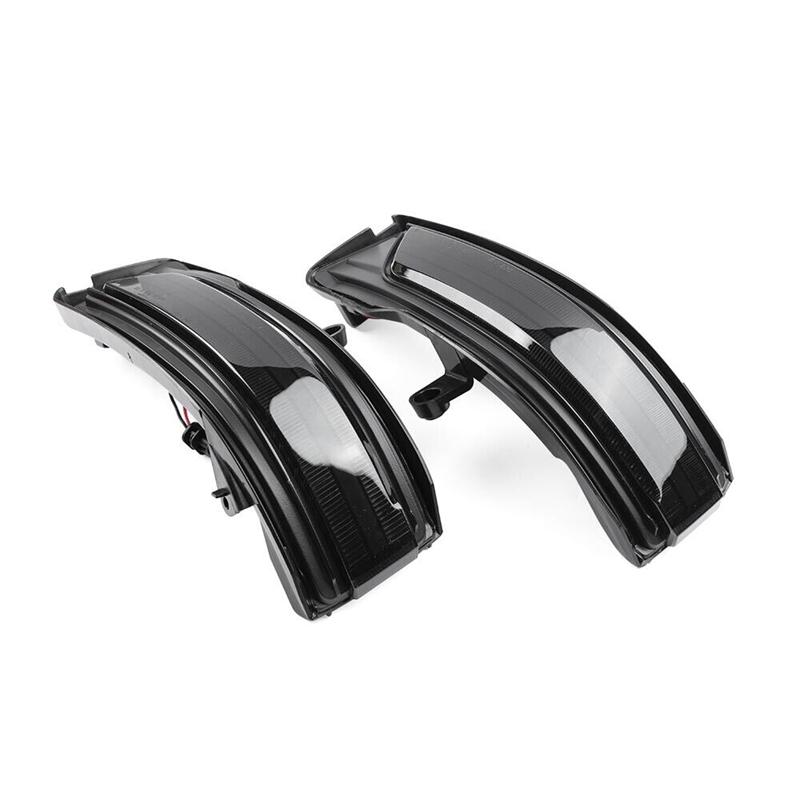 LED Dynamic Turn Signal Light Side Mirror Sequential Blinker Lamp For Dodge RAM 1500     68402096AA 68402097AA 2Pcs Smoked Lens