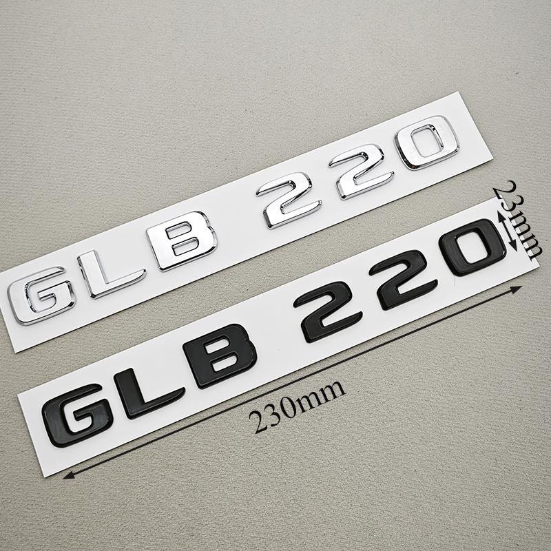 Lettere Logo Auto 3D in ABS GLB 220 GLB 250 Emblema Badge Portellone Posteriore Decalcomanie Per Mercedes benz GLB220 GLB250 X247 Accessori Auto