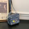 Bestickte Handytasche Jeans-Tasche Damen Umhängetasche