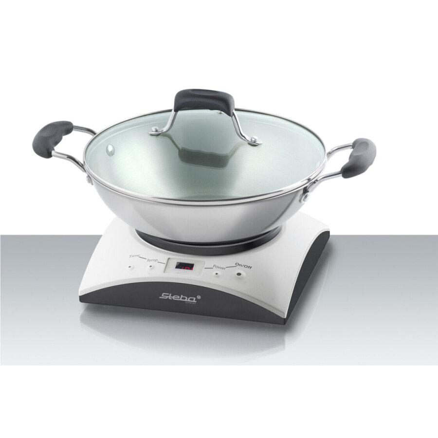 Fondue Steba Induktions-Fondue+Wok 1000W,Timer IK 11 S Ws/sw/eds