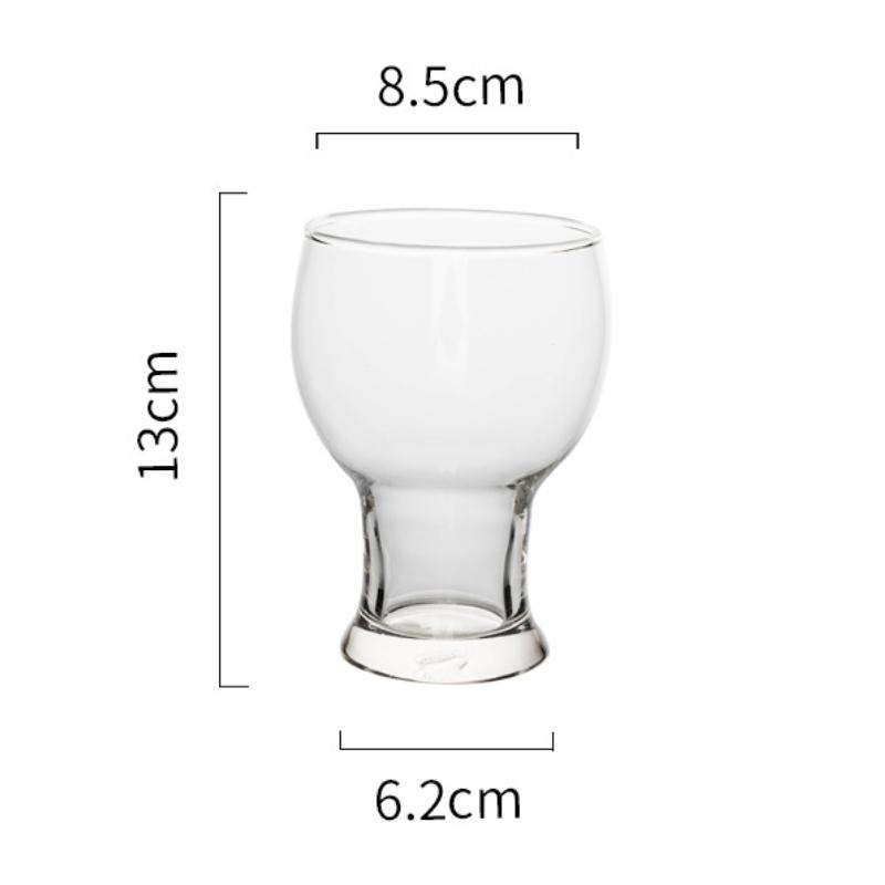 Creative Wine Glass Multiple Capacity Beer Glasses Luxury Wheat Beer Glass with Handle Elegant Water Bottle Juice Beverage Cups