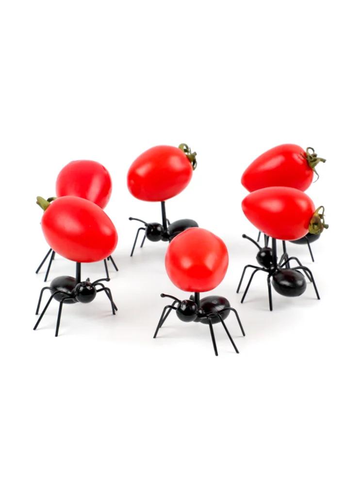 Animal Dessert Forks Reusable Ant Food Pick, Fruit Toothpicks Appetizer Fork Cocktail Picks 12 Stylish Design Pcs