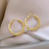 Broken Silver Unique Ring Earrings Light Luxury Design Ear Buckle 1111 New Popular High-end Earrings