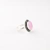 Rose Chalcedony Gemstone 925 Sterling Silver Jewelry Handmade Oval Shape Ring RR-62-17