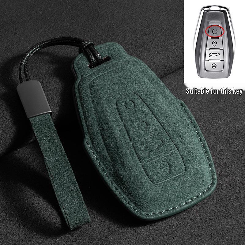 Geely Emgrand GS Key Case - Suede Three-Color Design for S1, Boyue, X3, Vision X6, Borui, Panda (Unisex)