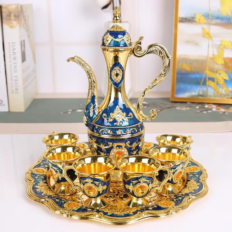 UO_SO_ European Palace Style Handmade Glass Wine Set