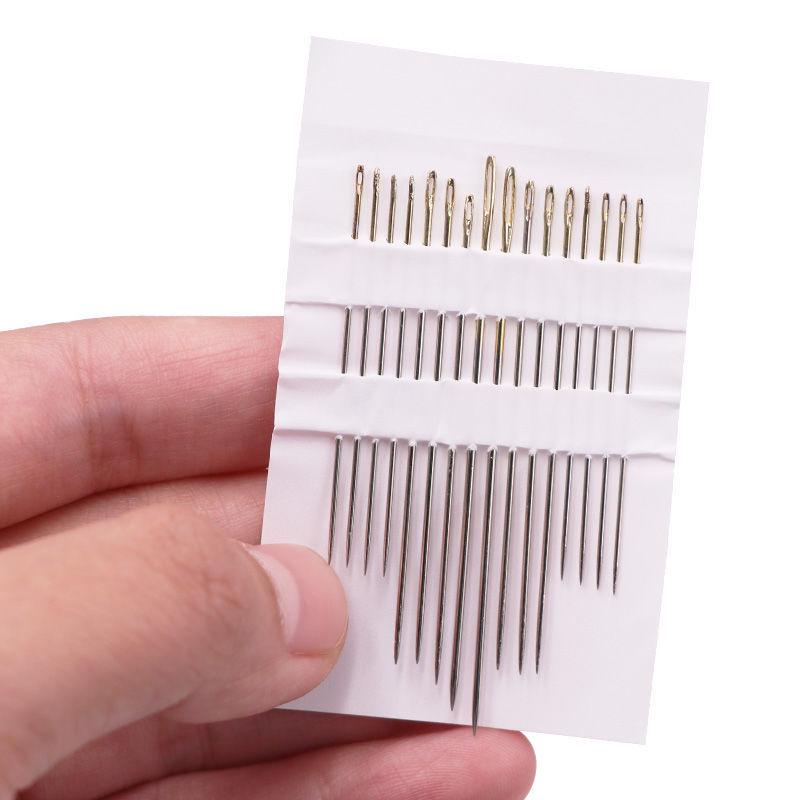 29N Black & White Polyester Hand Sewing Thread - 5 Rolls