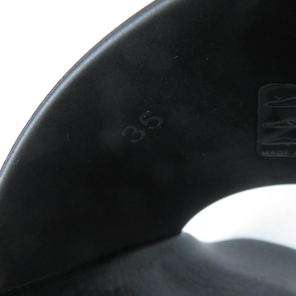 Pristine GIVENCHY Sandals Logo Design Slide Sandals Black Rubber Women 35 Used