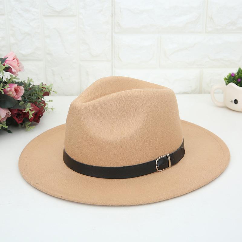 New Fashion Men Women's Jazz Hat Woolen Blend Cap Outdoor Casual Head Decoration