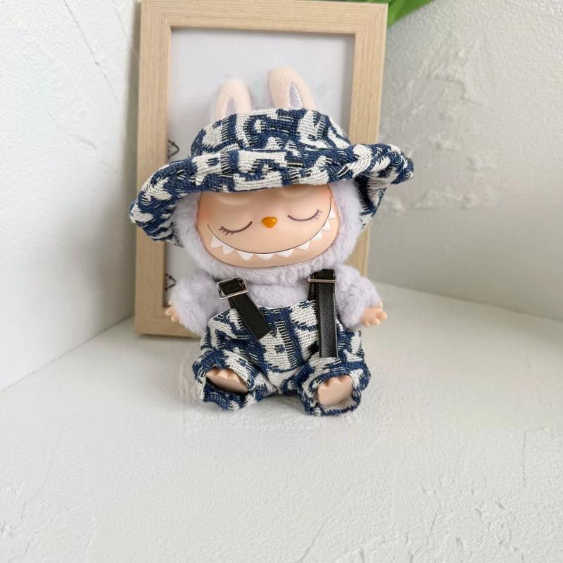17cm Mini Plyšová Panenka Oblečení Outfit Doplňky Pro Korea Kpop Exo Labubu Idol Popruh sukně Oblečení Dárek