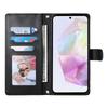 For Samsung Galaxy A35 5G Case Rhombus Stitching Wallet Stand Leather Phone Cover with Long/Short Strap