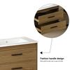 75cm Bathroom Cabinet Light Oak with Ample Storage Space - 2 Drawers