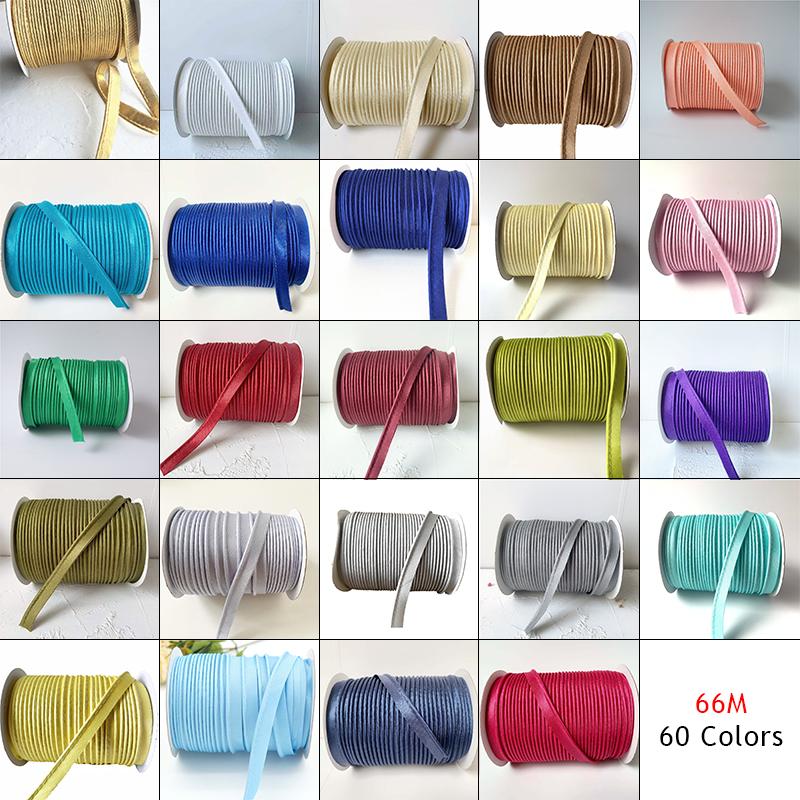 66M Edge Sewing Ribbon Cord Rope For Sofa Curtains Hats Clothes Cheongsam Hemming Garment Sewing DIY Patchwork Hemming Strip