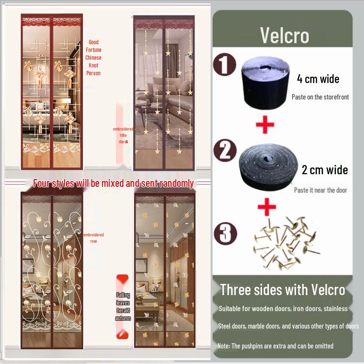 

Магнитная москитная сетка на липучке - Бесшумная и зашифрованная для использования в спальне 70x200 cm