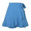 Woman Skirts Harajuku Pure Color with Zipper Skirts Bubble Cloth Falbala Skirts Womens