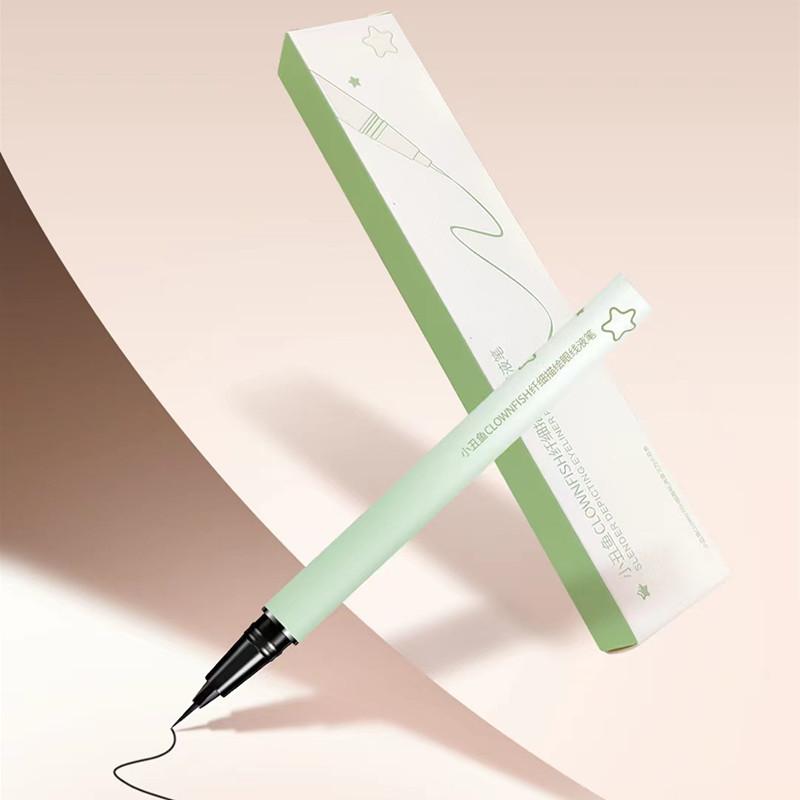 

Очень тонкая и мягкая подводка для глаз для женщин, стойкая, водостойкая, не оставляет пятен, не выцветает, жидкая подводка для глаз для начинающих