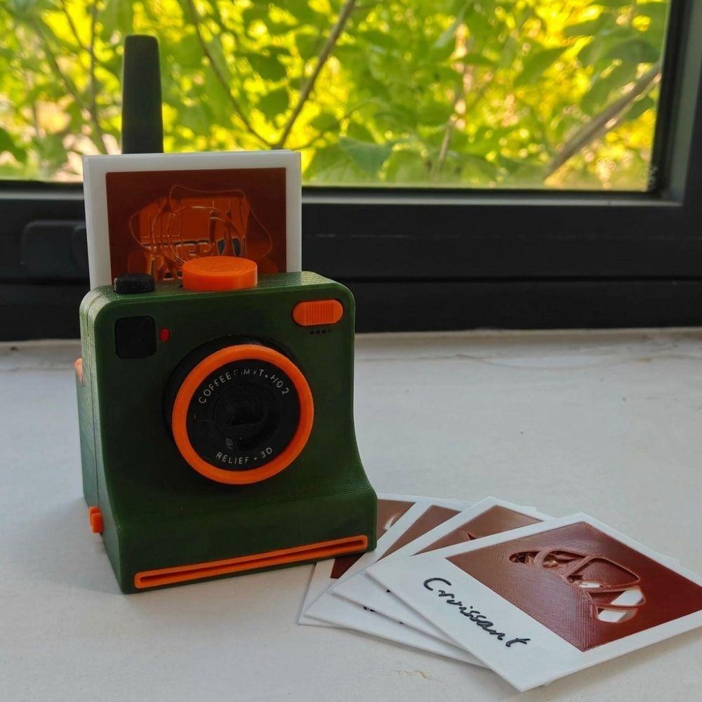 Replaceable Cards DIY Latte Art Camera Tool Funny Coffee Powder Print Camera Coffee Lovers