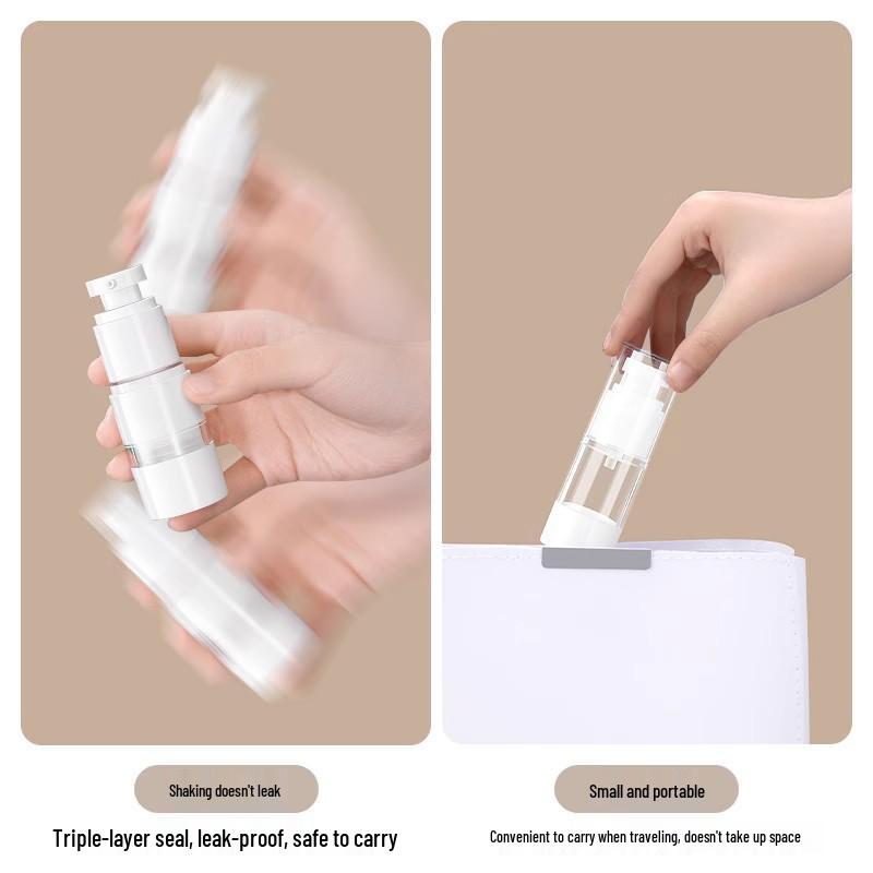 Portable Travel Skincare Bottles: Press-Type Dispenser for Lotion, Toner, and Spray Products