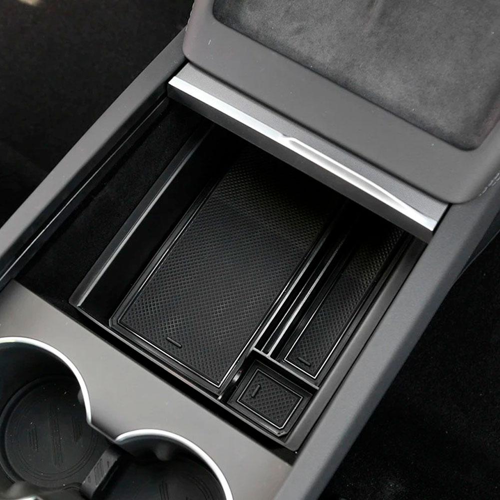 Central Storage Box For Tesla Model Y 2025 / Model 3 2025-2025 Juniper Accessories Center Console Organizer Storage Box