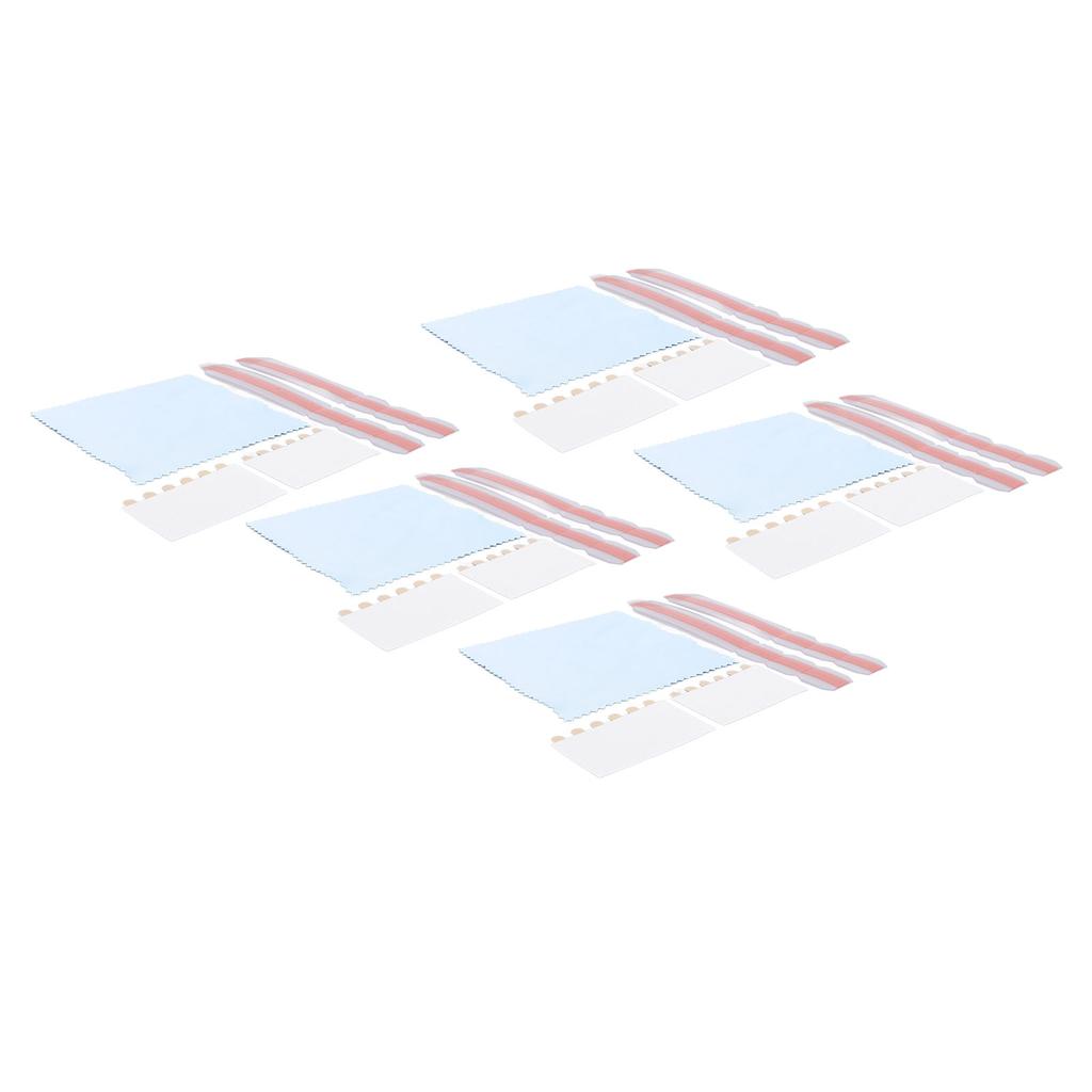 5 Set Privacy Filter Adhesive Strips Double Sided Adhesive Strips with Plastic Slide Mount Holder Ta