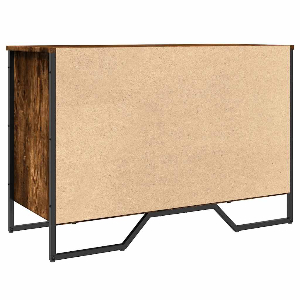 Vidaxl Szafka Na Buty, Przydymiony Dąb, 90X38X61,5 Cm